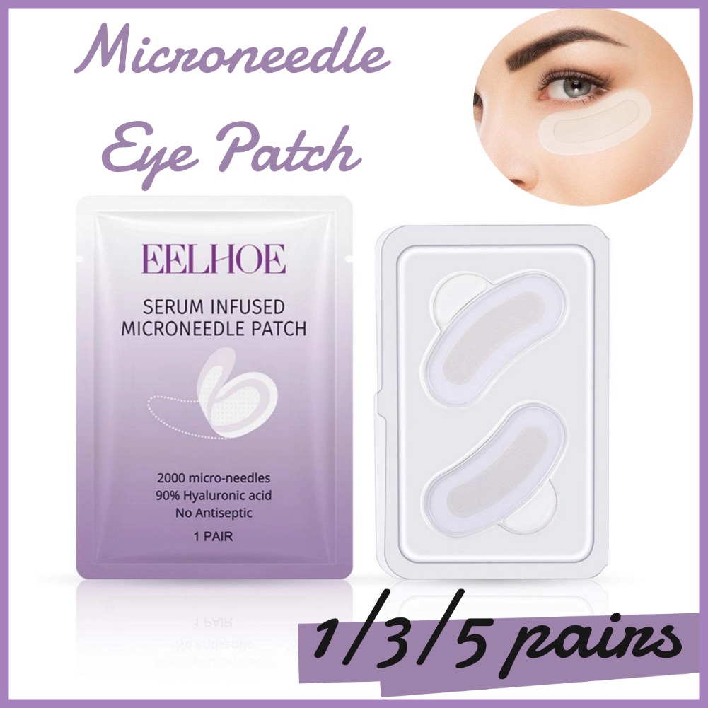 Collagen Under Eye Patches - コラーゲンマイクロニードルアイパッチヒアルロン酸可溶性マイクロニードルアイマスクダークアイサークル保湿目の下のスキンケア
