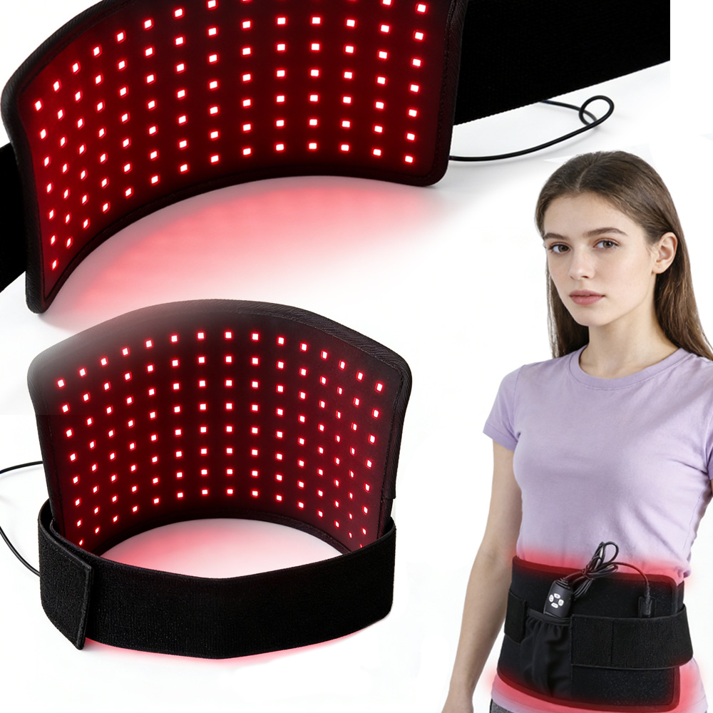 120個のLED赤色光660nm 850nmベルト 赤色光ウ - Led Light Therapy Face Mask のレビューと価格
