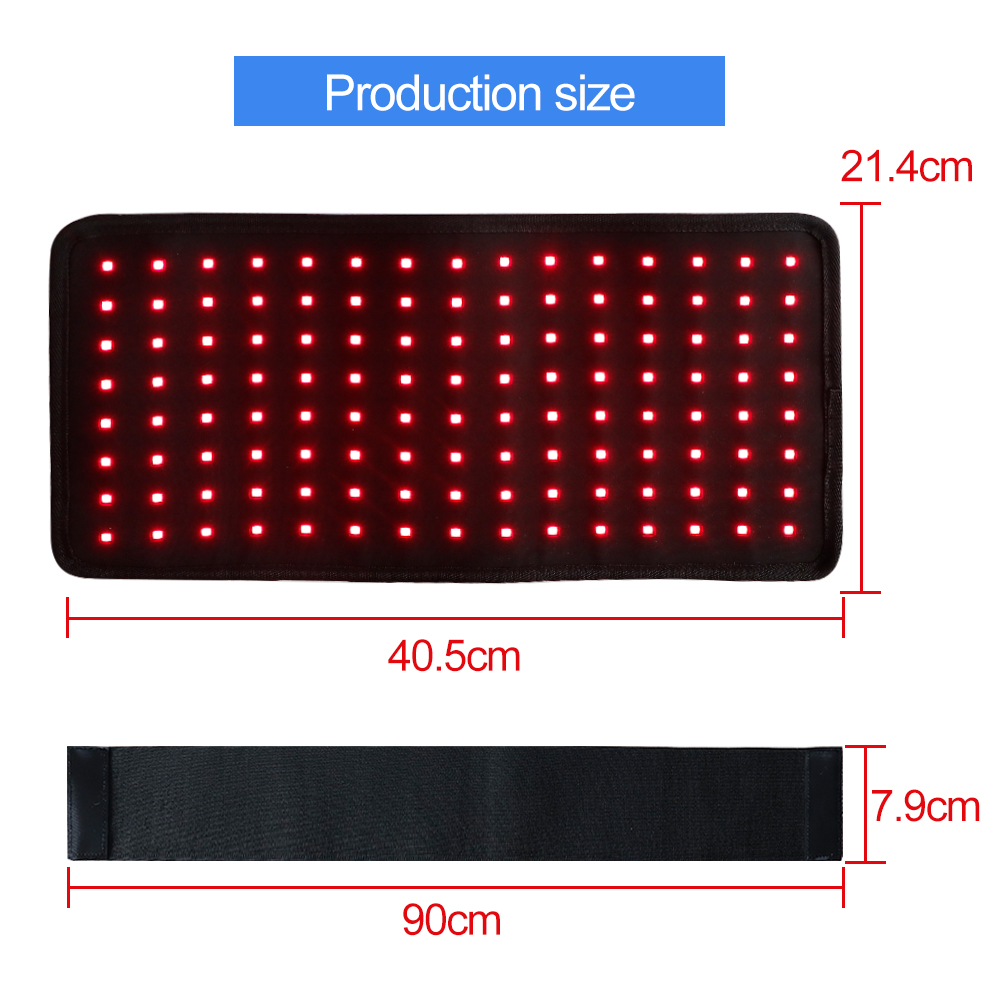 120個のLED赤色光660nm 850nmベルト 赤色光ウ - Led Light Therapy Face Mask のレビューと価格