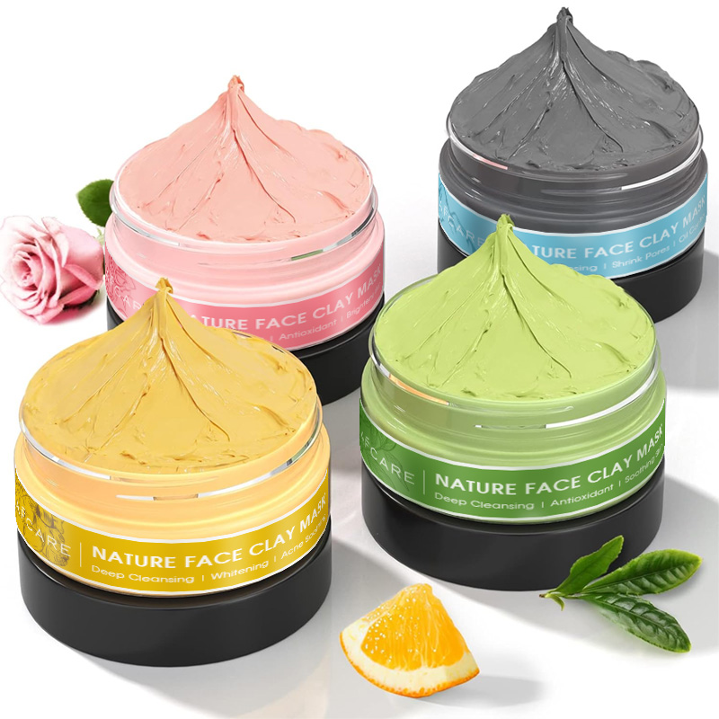 4 個クレイフェイシャルマスクセットターメリックビタミン C - Green Tea Cleansing Clay Mask のレビューと価格