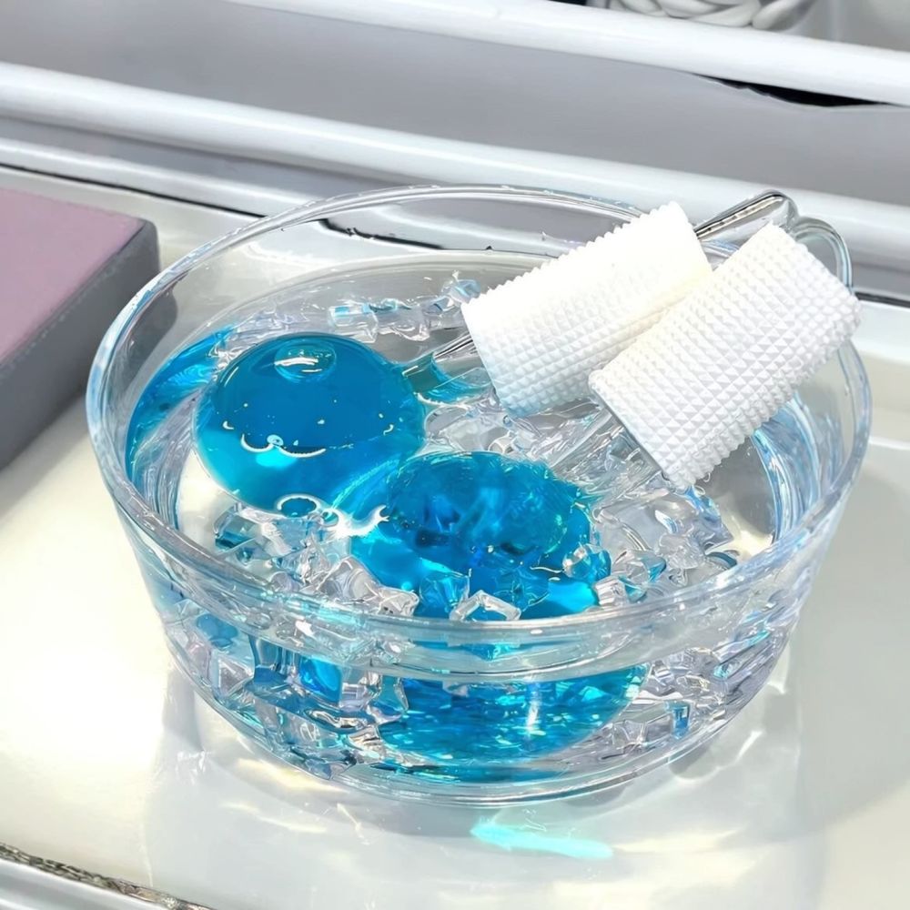 フェイスマッサージ用アイスグローブ、冷却ローラー、クライオス - Face Ice Roller Puffiness のレビューと価格