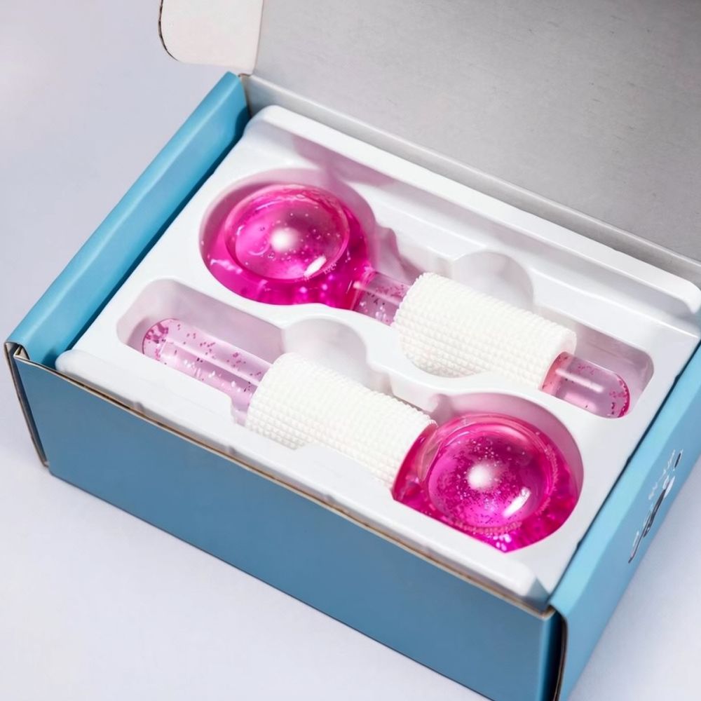 フェイスマッサージ用アイスグローブ、冷却ローラー、クライオス - Face Ice Roller Puffiness のレビューと価格