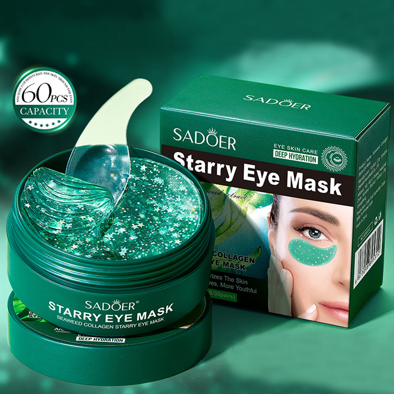 60枚/箱 海藻コラーゲンアイマスク、昆布エキスとコラーゲン - Collagen Under Eye Patches のレビューと価格