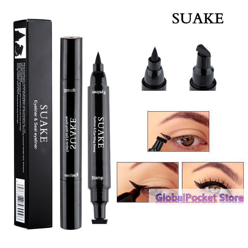 [TG823]2本セット ブラックアイライナー 両端にチップ - Waterproof Liquid Eyeliner Pen のレビューと価格