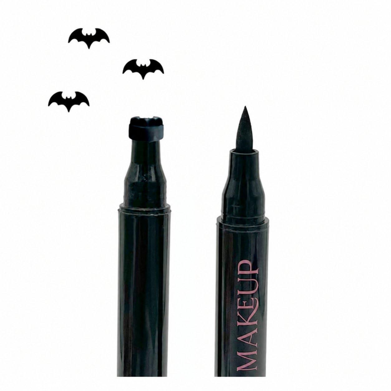 ハロウィン両端スタンプアイライナー 防水ブラックリキッドアイ - Waterproof Liquid Eyeliner Pen のレビューと価格