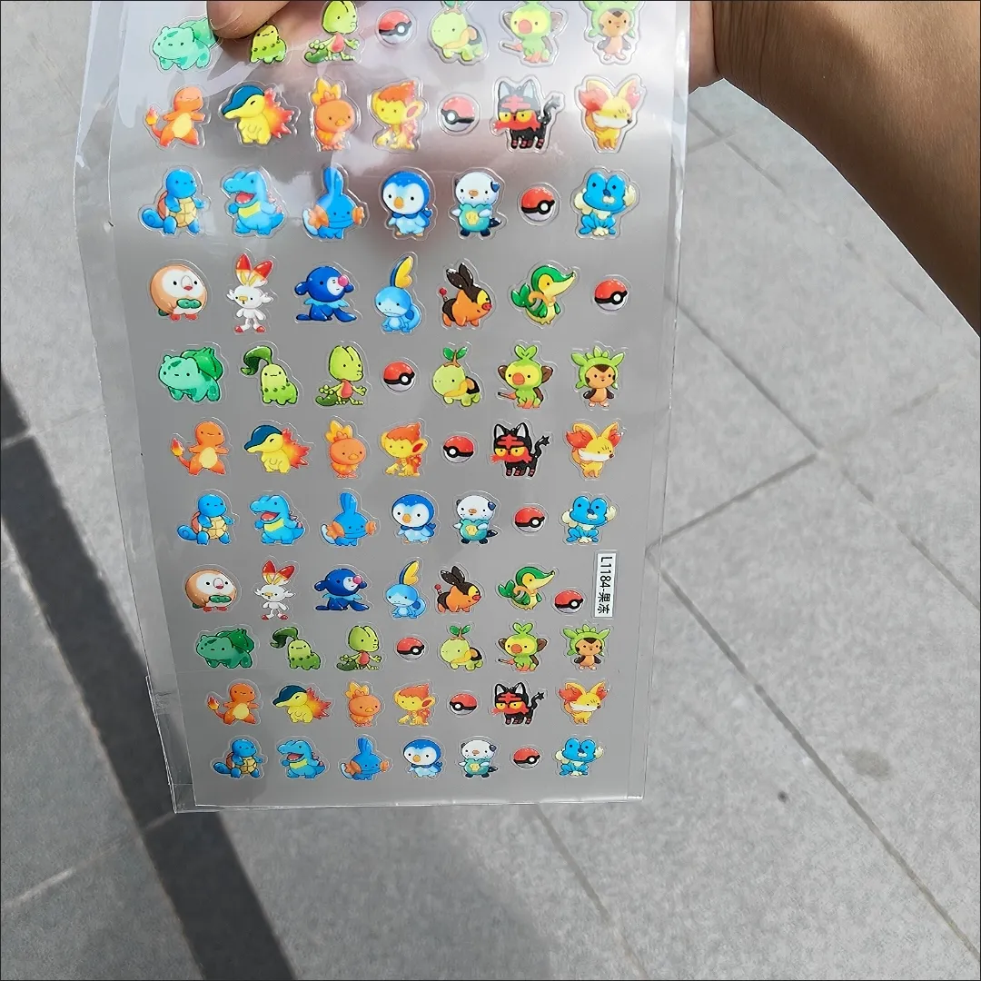   ネイルステッカー、ヒトカゲ、フシギダネ、アニメグッズ、レ - Nail Art のレビューと価格
